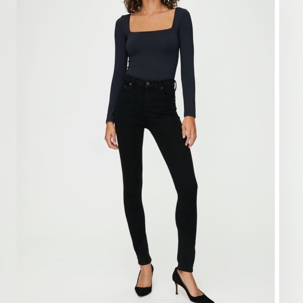 Citizens Of Humanity Rocket High Rise Skinny Jeans in Black Women’s Size 26